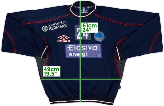 1999 Kongsginver IL Umbro Player Issue Sweat Top #24 - 6/10 - (M)