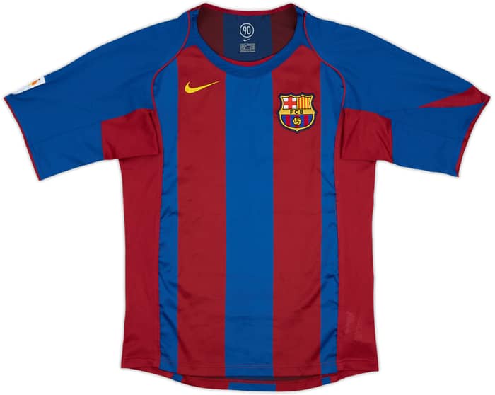 2004-05 Barcelona Home Shirt Ronaldinho #10 - 10/10 - (S)