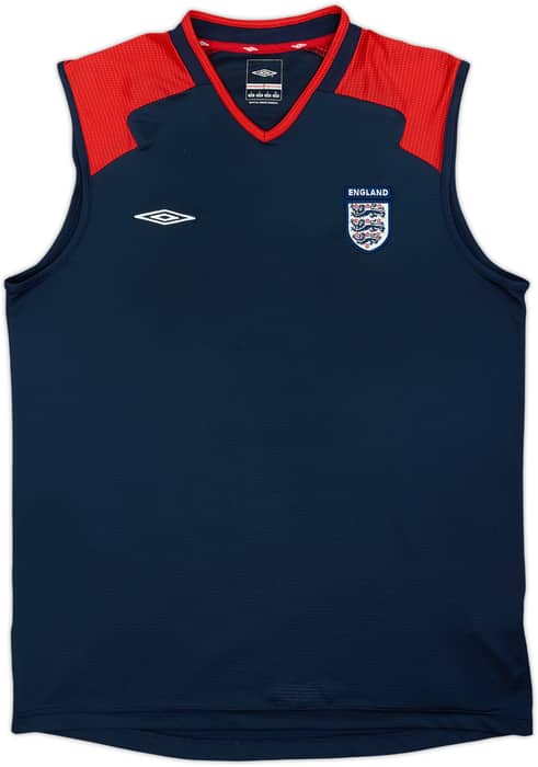 2006-08 England Umbro Training Vest - 9/10 - (L)
