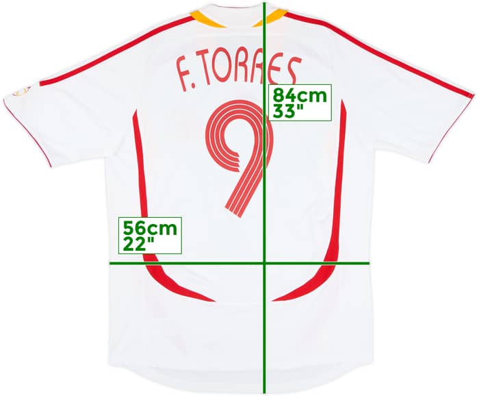 2006-08 Spain Away Shirt F.Torres #9 - 9/10 - (L)