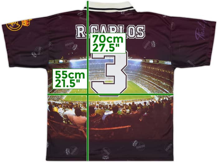1997-98 Real Madrid Taquy Fan Shirt R.Carlos #3 - 7/10 - (L)