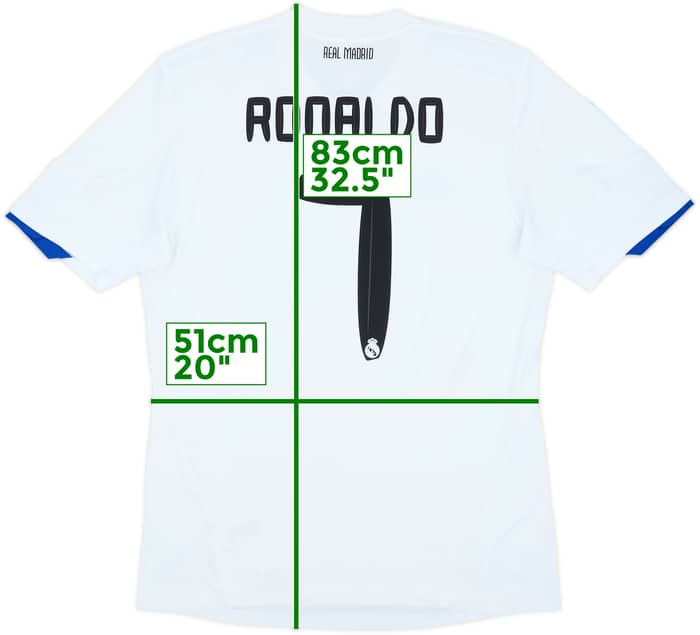 2010-11 Real Madrid Home Shirt Ronaldo #7 - 8/10 - (L)