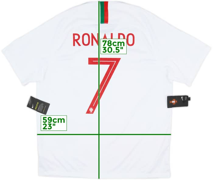 2018-19 Portugal Away Shirt Ronaldo #7 (XL)