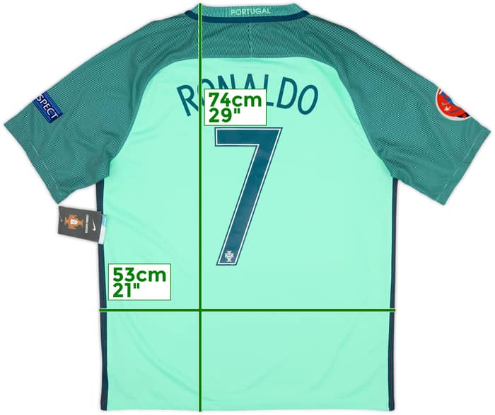 2016-18 Portugal Away Shirt Ronaldo #7 (L)