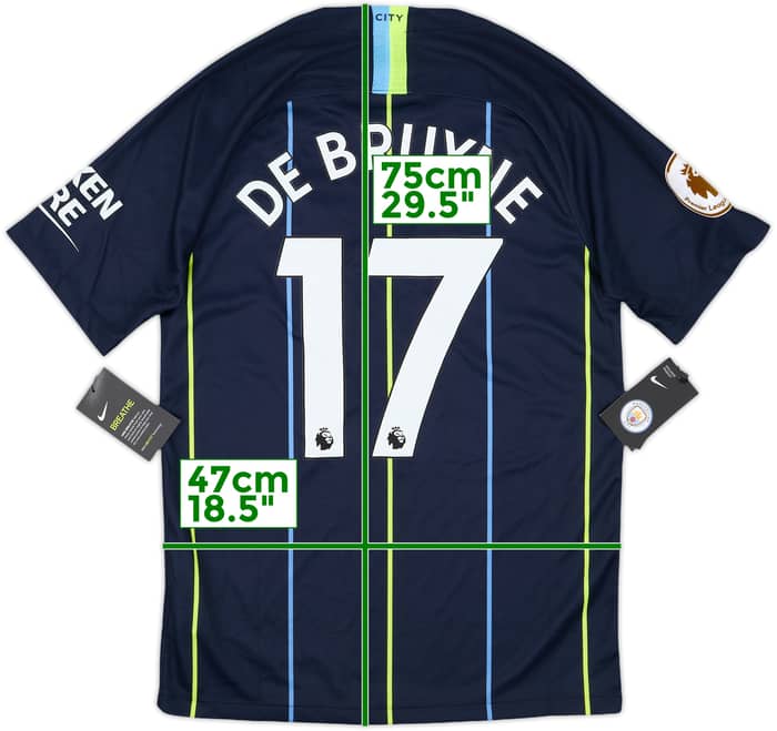 2018-19 Manchester City Away Shirt De Bruyne #17 (S)