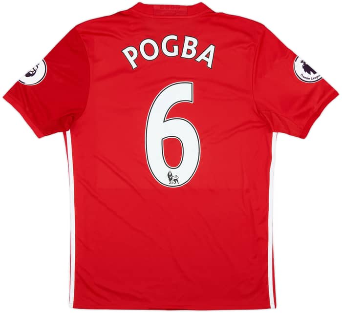 2016-17 Manchester United Home Shirt Pogba #6 - 8/10 - (M)