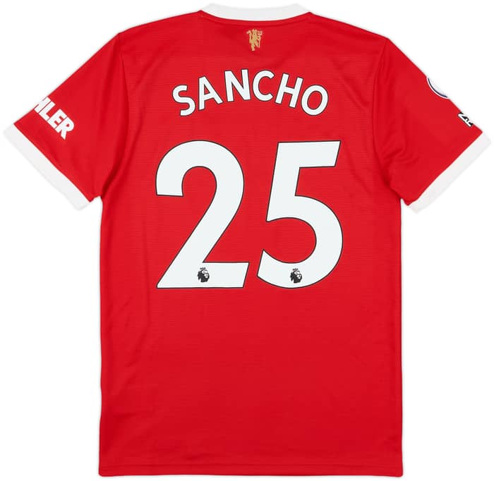 2021-22 Manchester United Home Shirt Sancho #25 (S)