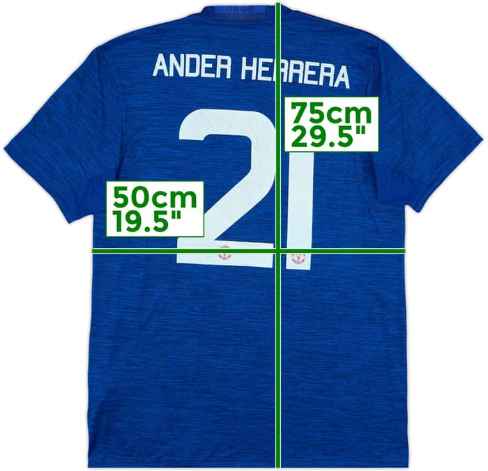 2016-17 Manchester United Away Shirt Ander Herrera #21 - 7/10 - (M)