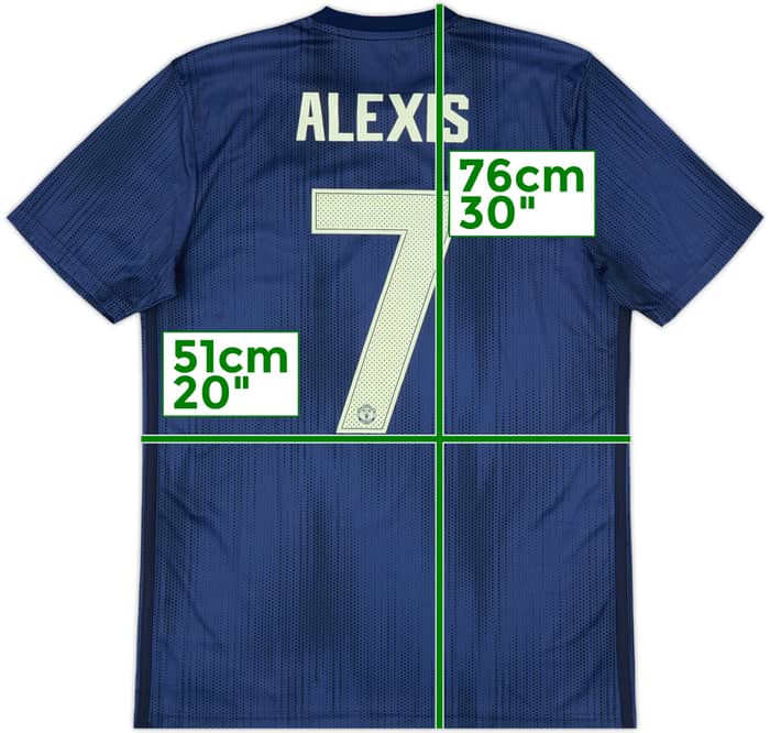 2018-19 Manchester United Third Shirt Alexis #7 - 8/10 - (M)