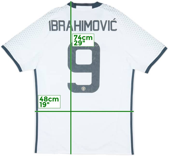 2016-17 Manchester United Third Shirt Ibrahimovic #9 - 6/10 - (M)