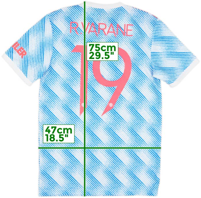 2021-22 Manchester United Away Shirt R.Varane #19 (S)