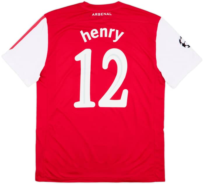 2011-12 Arsenal Home Shirt Henry #12 (L)
