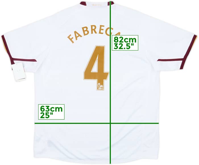 2007-08 Arsenal Away Shirt Fabregas #4 (XL)