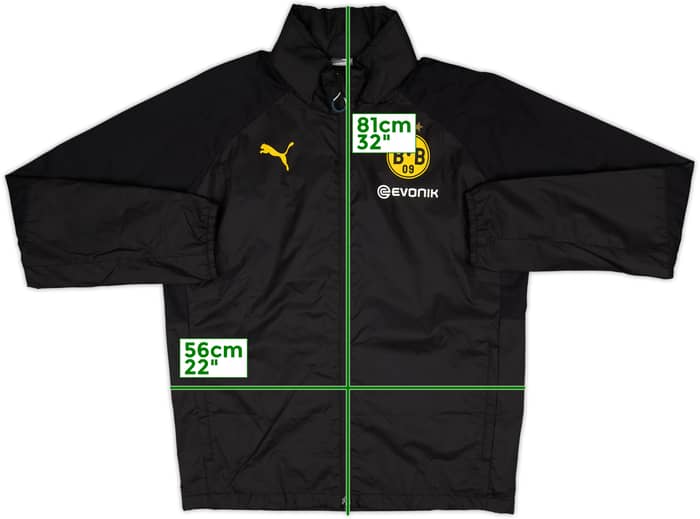 2017-18 Borussia Dortmund Puma Rain Jacket - 8/10 - (L)