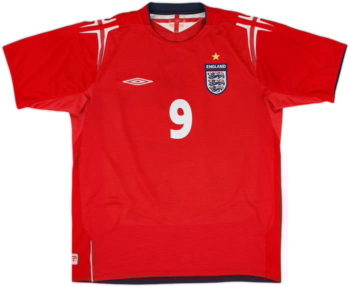 2004-06 England Away Shirt Rooney #9 - 7/10 - (S)