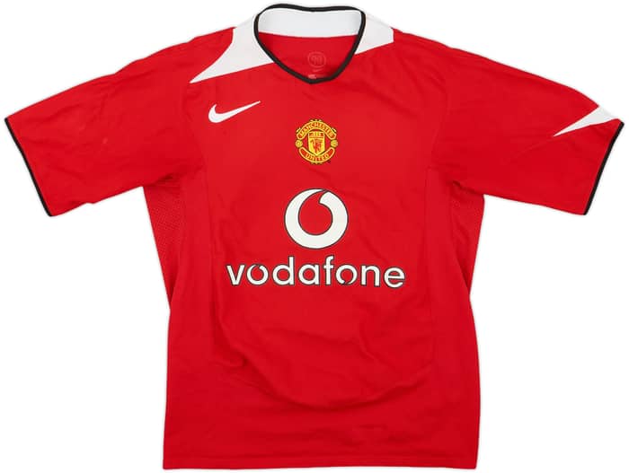 2004-06 Manchester United Home Shirt Scholes #18 - 7/10 - (S)