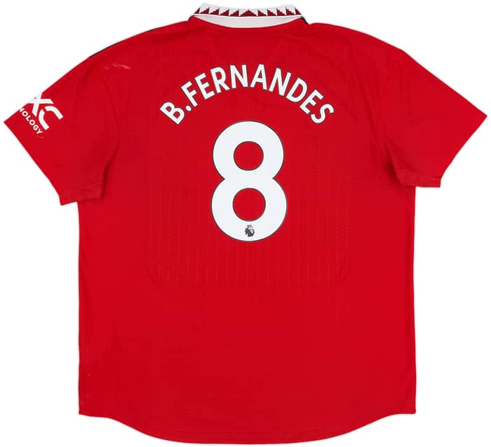 2022-23 Manchester United Authentic Home Shirt B.Fernandes #8 - 7/10 - (XXL)