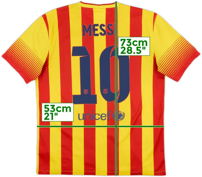 2013-15 Barcelona Away Shirt Messi #10 - 6/10 - (L)