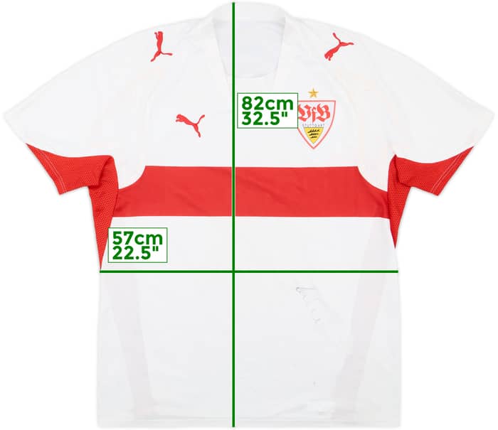 2007-08 Stuttgart Signed Home Shirt - 7/10 - (XL)