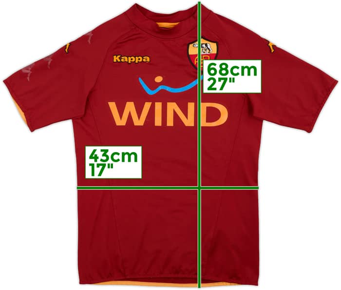 2010-11 Roma Kappa Training Shirt - 7/10 - (XS)