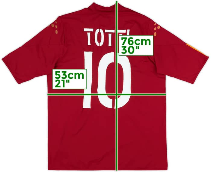 2004-05 Roma Home Shirt Totti #10 - 6/10 - (XL)