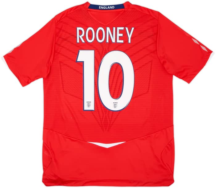 2008-10 England Away Shirt Rooney #10 (L)