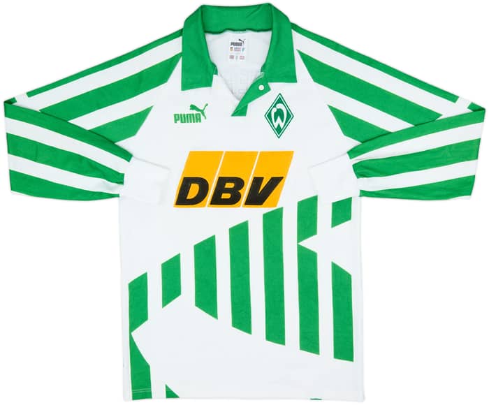 1994-95 Werder Bremen Home L/S Shirt - 8/10 - (S)