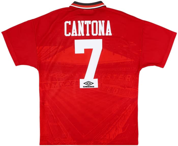 1994-96 Manchester United Home Shirt Cantona #7 - 9/10 - (M)