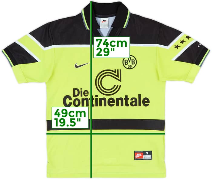 1997-98 Borussia Dortmund Home Shirt - 7/10 - (S)