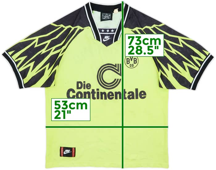 1994-95 Borussia Dortmund Home Shirt #9 - 7/10 - (L)