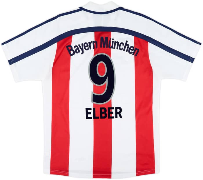 2000-01 Bayern Munich Away Shirt Elber #9 - 7/10 - (S)