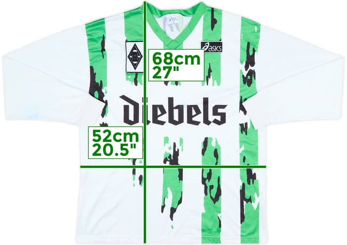 1994-95 Borussia Monchengladbach Home L/S Shirt - 5/10 - (S)