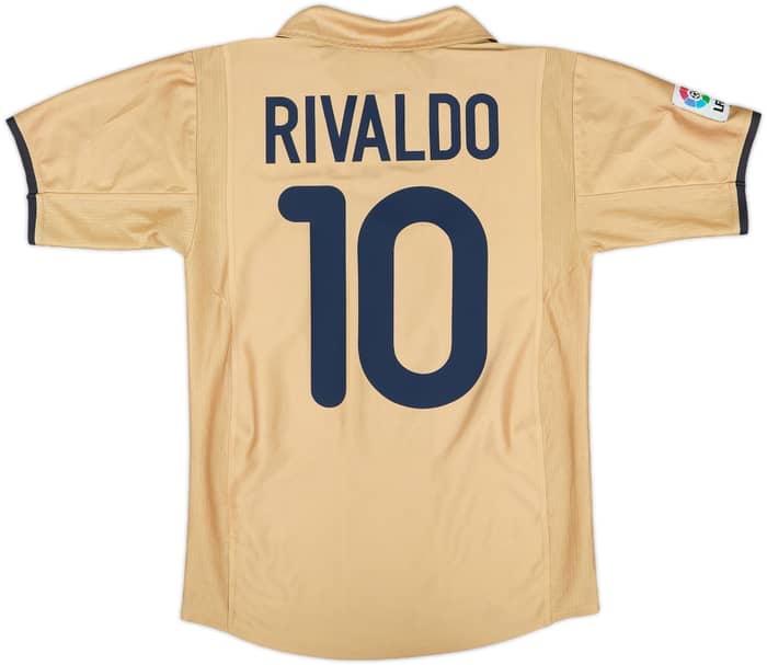 2001-03 Barcelona Away Shirt Rivaldo #10 - 9/10 - (S)