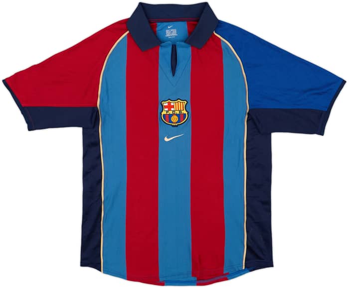 2001-02 Barcelona Home Shirt Rivaldo #10 - 5/10 - (S)