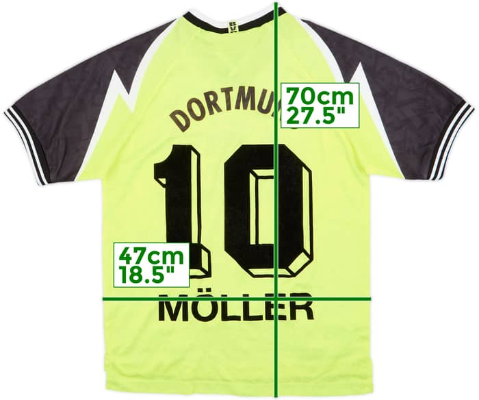 1995-96 Borussia Dortmund Home Shirt Moller #10 - 6/10 - (S)
