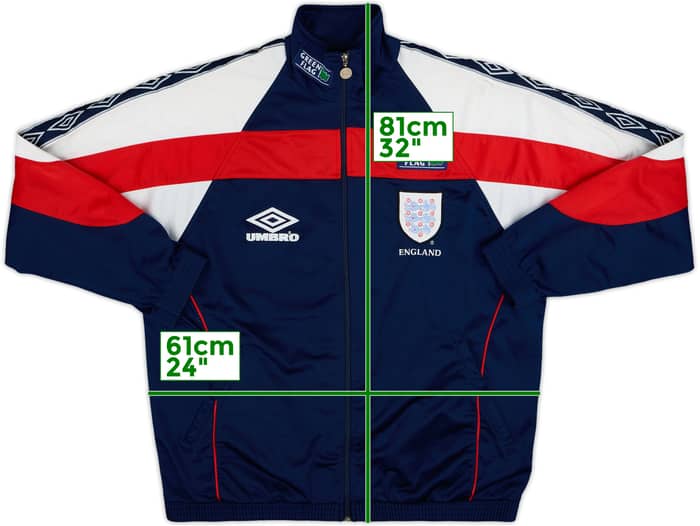 1998-99 England Umbro Track Jacket - 8/10 - (L)