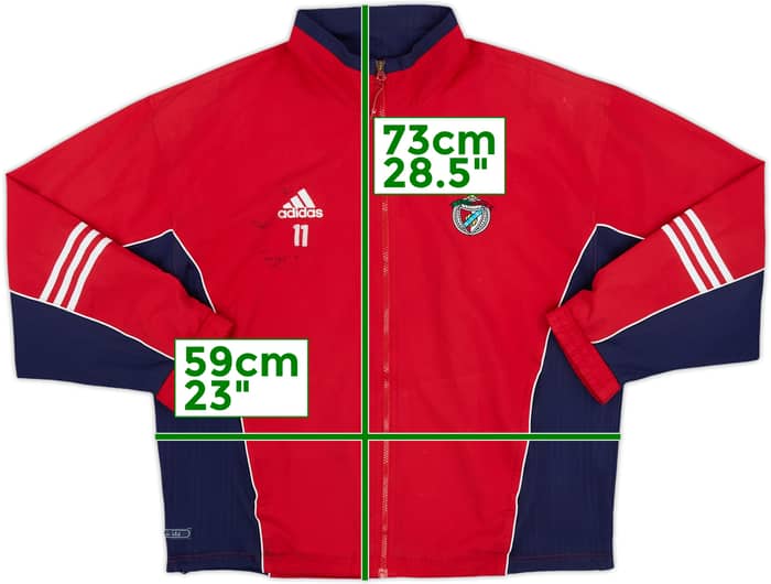 1999-00 Benfica Player Issue adidas Track Jacket #11 - 5/10 - (M/L)