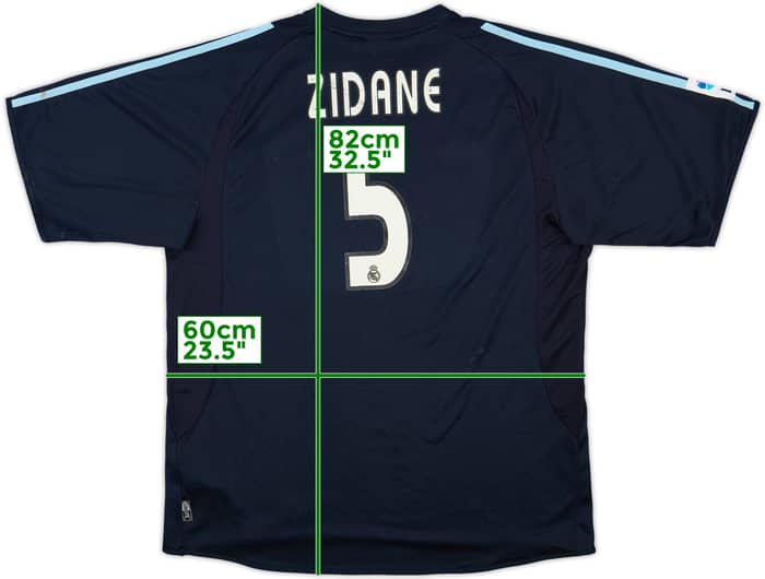 2003-04 Real Madrid Away Shirt Zidane #5 - 4/10 - (XL)