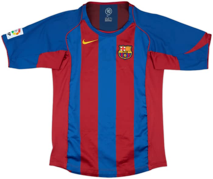 2004-05 Barcelona Home Shirt Messi #30 - 6/10 - (XL.Boys)
