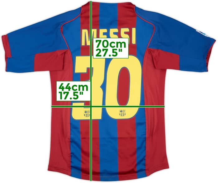 2004-05 Barcelona Home Shirt Messi #30 - 6/10 - (XL.Boys)