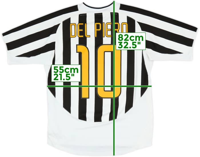2003-04 Juventus Home Shirt Del Piero #10 - 7/10 - (L)