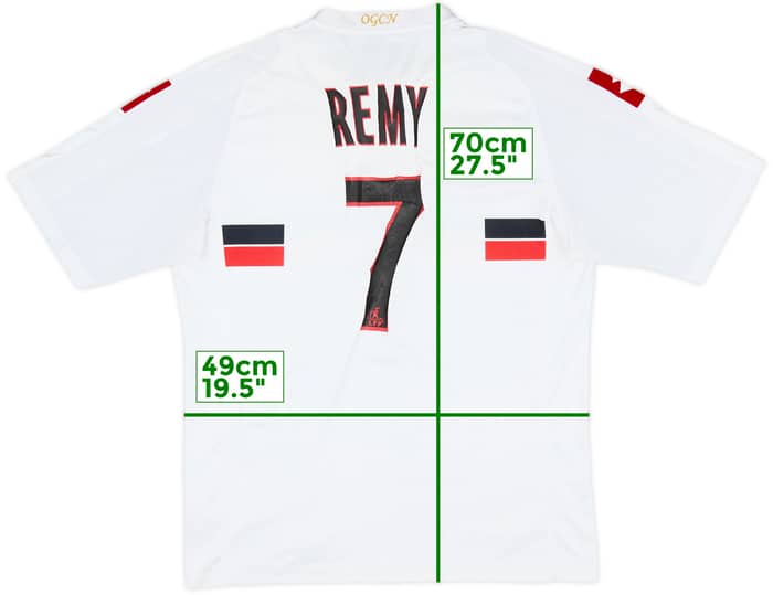 2008-09 OGC Nice Away Shirt Remy #7 - 5/10 - (L)