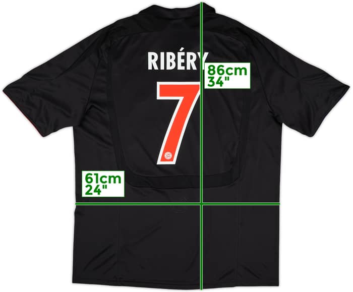 2007-09 Bayern Munich European Shirt Ribery #7 - 9/10 - (XL)