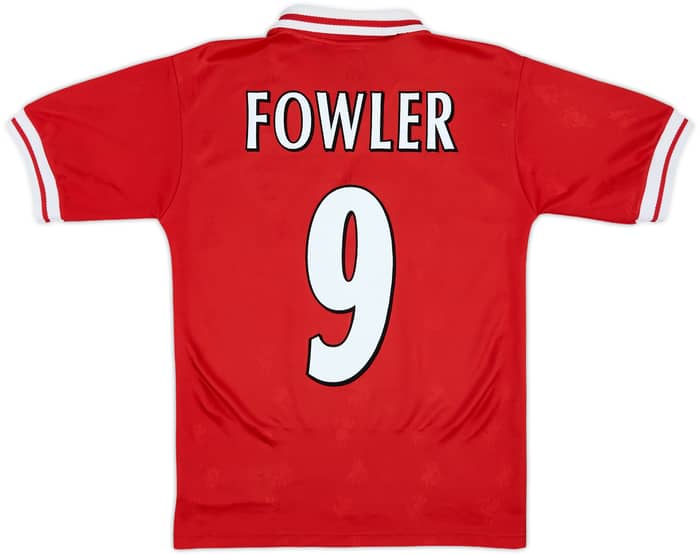 1996-98 Liverpool Home Shirt Fowler #9 - 9/10 - (Y)