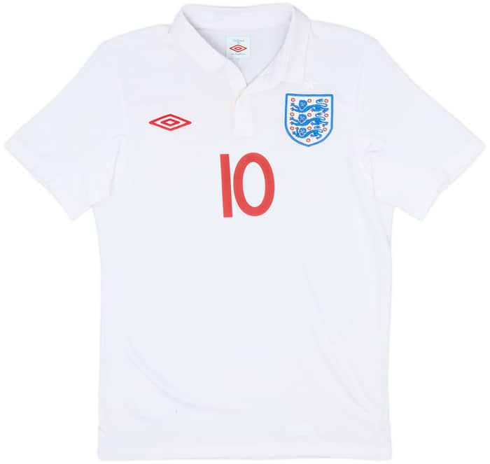 2009-10 England Home Shirt Rooney #10 - 6/10 - (S)