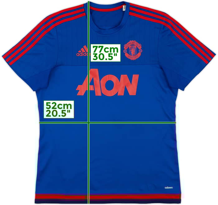 2015-16 Manchester United adizero Training Shirt - 8/10 - (L)