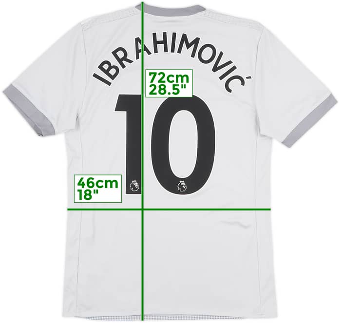 2017-18 Manchester United Third Shirt Ibrahimovic #10 - 8/10 - (S)