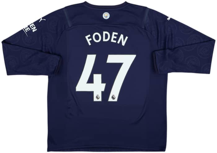 2021-22 Manchester City Third L/S Shirt Foden #47 - 10/10 - (XL)