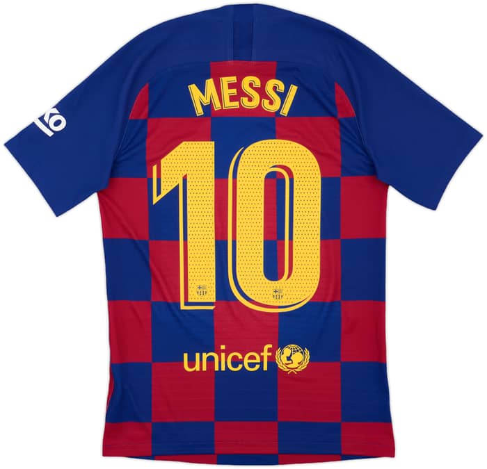 2019-20 Barcelona Authentic Home Shirt Messi #10 - 8/10 - (S)