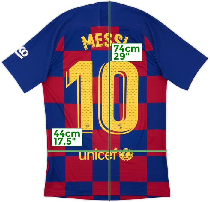 2019-20 Barcelona Authentic Home Shirt Messi #10 - 8/10 - (S)
